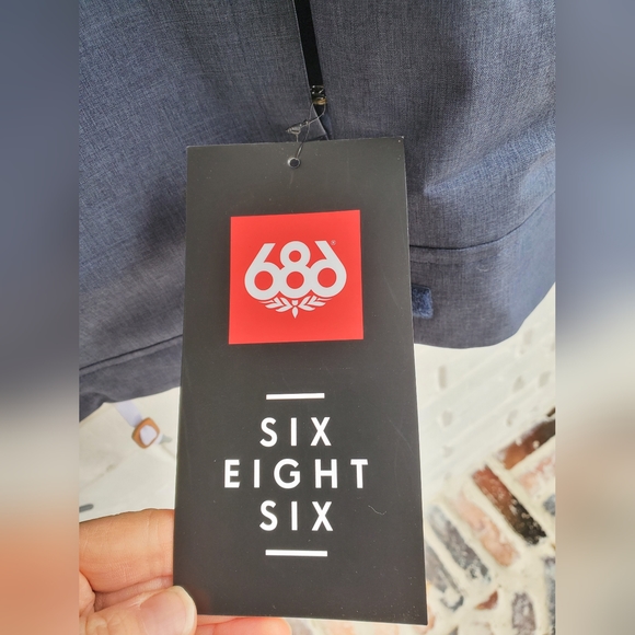 686 Prime Snowboard Ski ETEX  Jacket KCR947C Blue Waterproof Mens NWT SP M - Picture 2 of 13